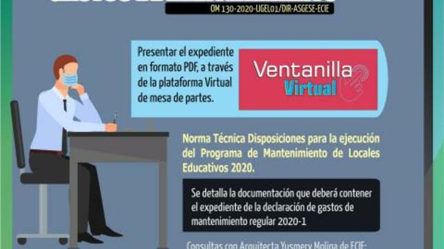 Declaración de gastos de mantenimiento regular 2020-1