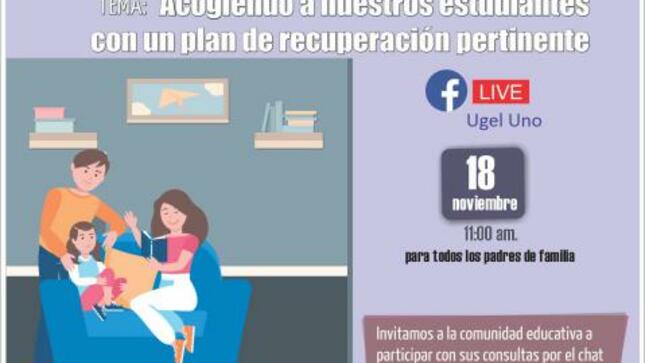 Transmisión virtual: acogiendo a nuestros estudiantes con un plan de recuperación pertinente