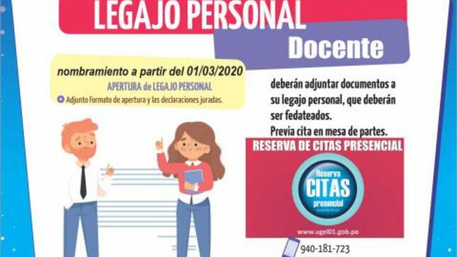 Apertura y actualización de legajo personal docente (nombrado 01/03/2020)