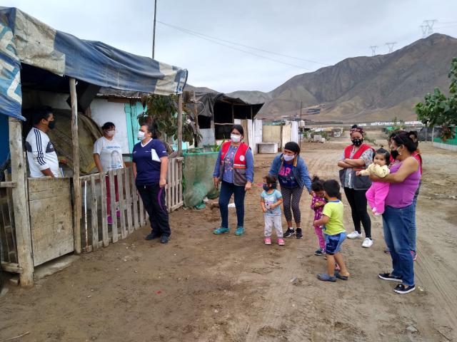 Monitoreo en aa.hh. las lomas de san bartolo para recuperar estudiantes de los sectores vulnerables
