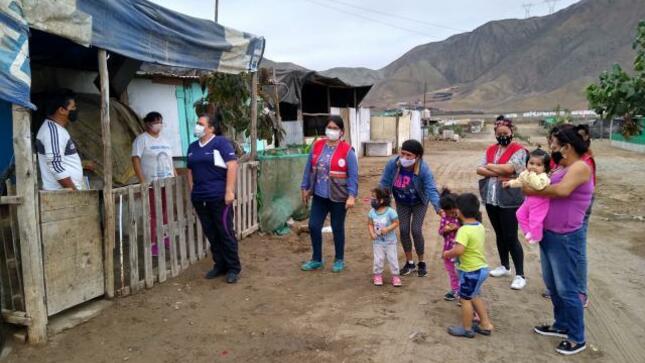 Monitoreo en aa.hh. las lomas de san bartolo para recuperar estudiantes de los sectores vulnerables