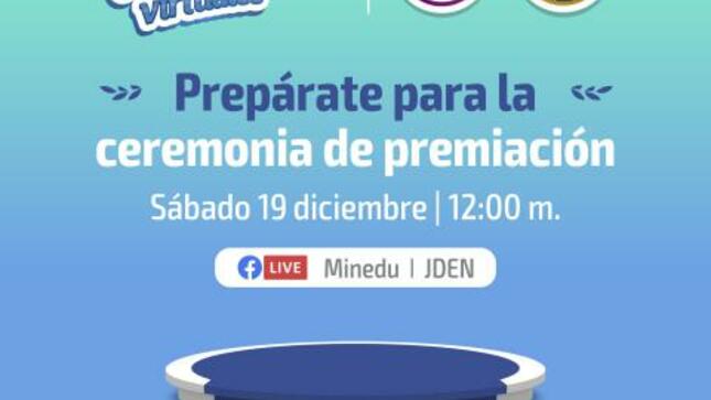 Ceremonia de premiación de los concursos educativos virtuales 2020