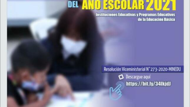 Minedu aprueba orientaciones para el desarrollo del año escolar 2021 - rvm n° 273-2020
