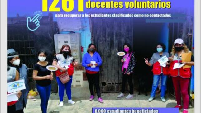Más de 1200 docentes voluntarios fortalecerán la reducción de brechas con estudiantes no contactados