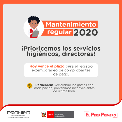 Programa de mantenimiento 2020-1 vence 28 diciembre