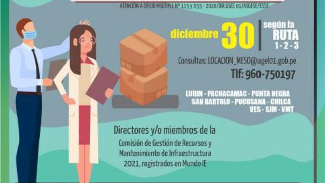 30 diciembre: distribución de materiales educativos dotación 2021