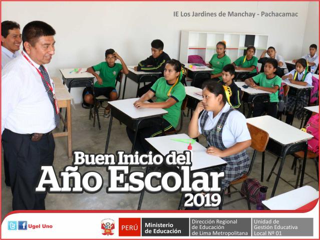 Retorno a clases con esperanza en ie jardines de manchay