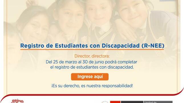 Registro de estudiantes con necesidades educativas especiales (r-nee) 2019