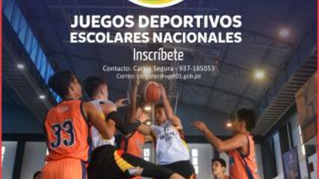 Inscríbete en los juegos deportivos escolares nacionales 2019