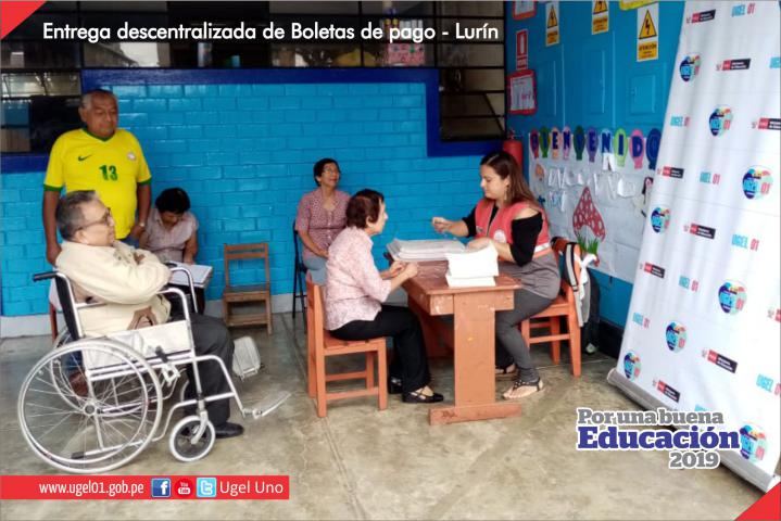 Entregan boletas de pago descentralizado a cesantes en lurin