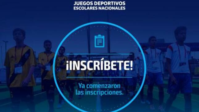 Inscríbete en los juegos deportivos escolares nacionales 2019