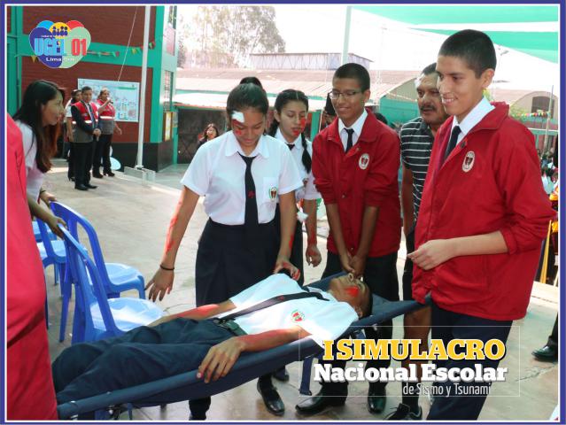I simulacro nacional escolar de sismo en ie peruano japones de ves