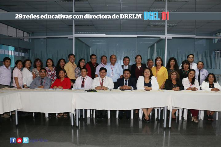 29 redes educativas reunidas con directora de drelm