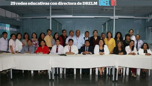 29 redes educativas reunidas con directora de drelm