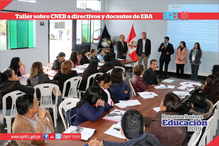 Taller sobre currículo nacional a directivos y docentes de eba