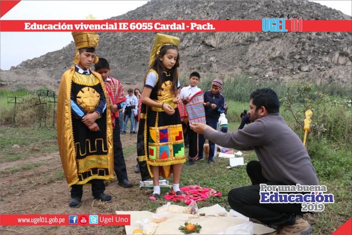 Educación vivencial en ie 6055 poblado cardal de pachacamac