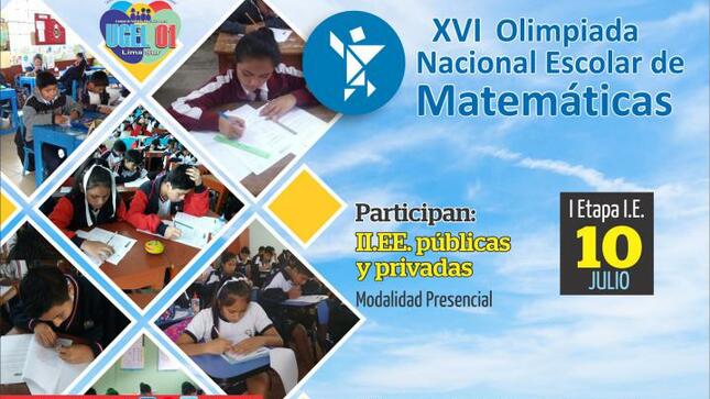 Xvi olimpiada nacional escolar de matemáticas