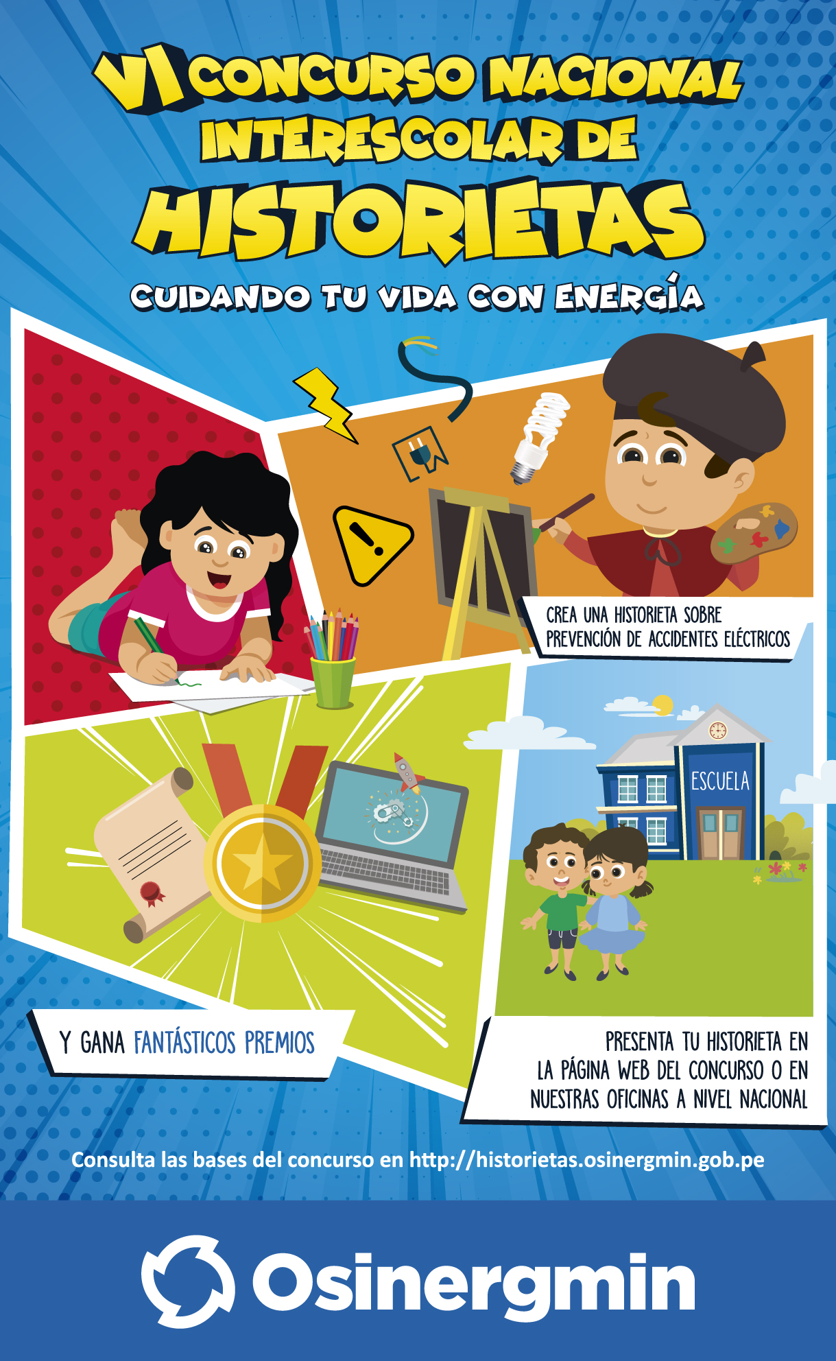 Concurso nacional escolar de historietas “cuidando tu vida con energía”