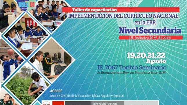 Taller de capacitación en implementación del currículo en secundaria