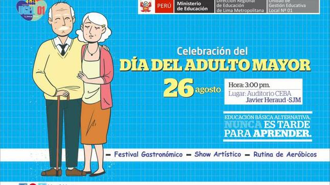 Celebración del dia del adulto mayor