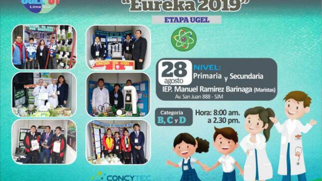 Feria escolar nacional de ciencia y tecnologia eureka 2019 - etapa ugel