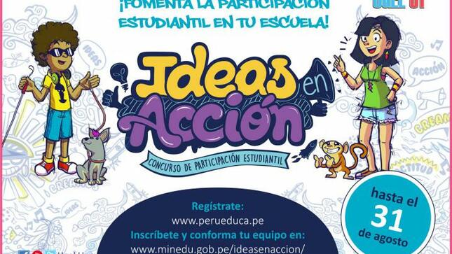 Concurso ideas en acción 2019 para estudiantes de secundaria