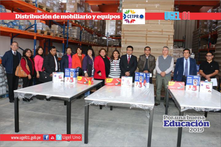 Distribucion de mobiliario y equipos para los cetpro