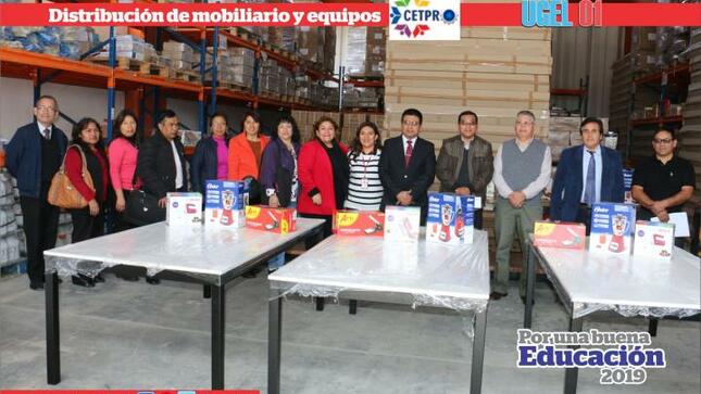 Distribucion de mobiliario y equipos para los cetpro