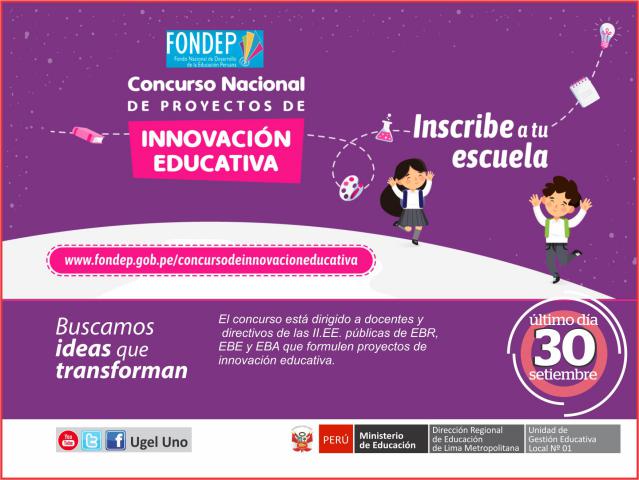 Docentes podrán hacer realidad sus ideas innovadoras