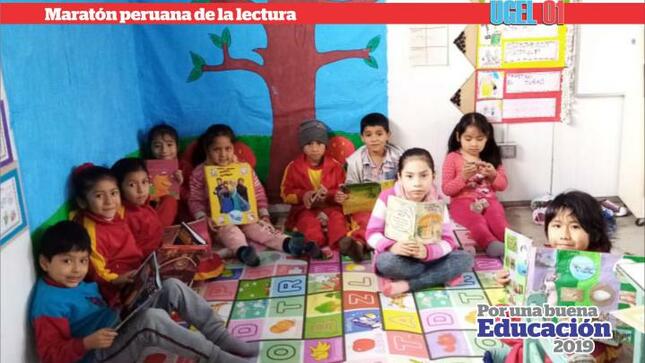 Escolares y la maratón peruana de la lectura