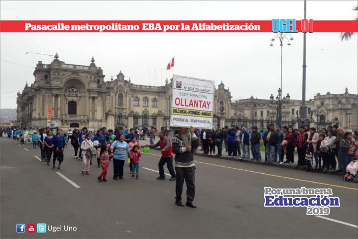 Pasacalle lima metropolitana eba por la alfabetización