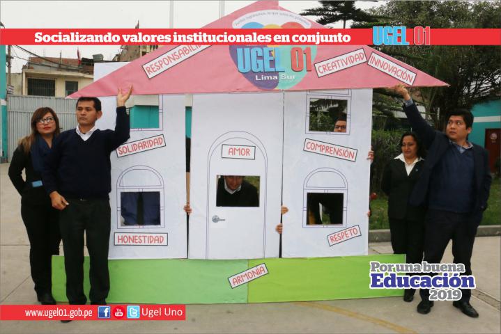 Socializando valores institucionales en conjunto