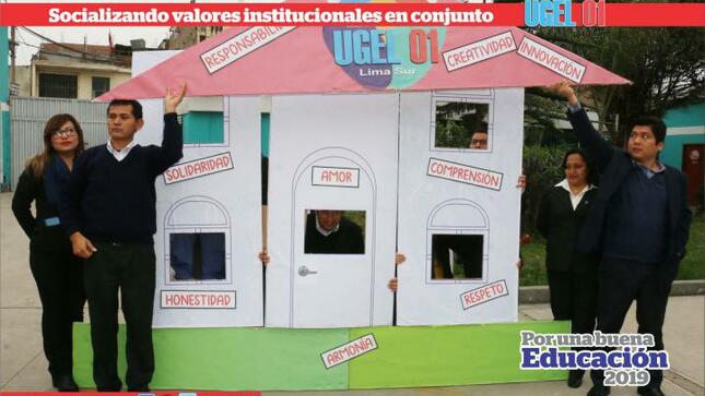 Socializando valores institucionales en conjunto