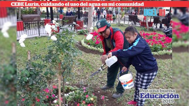 Cebe lurín: cuidando el uso del agua en mi comunidad