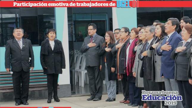 Participación de trabajadores de ugel 01 en actividades conmemorativas