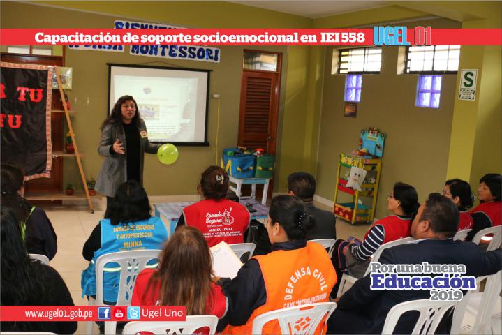 Capacitación de soporte socioemocional en iei 558 de ves