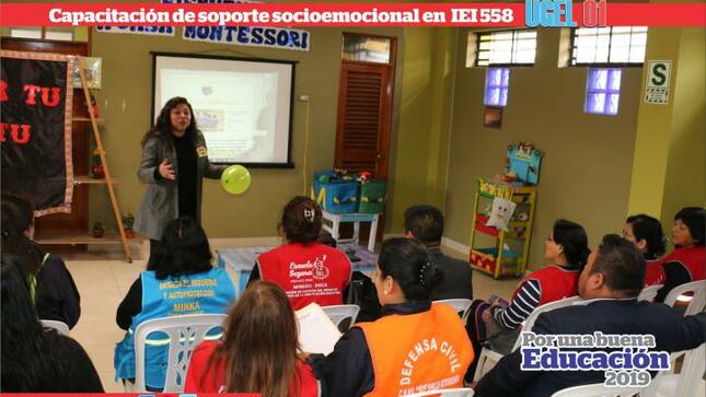 Capacitación de soporte socioemocional en iei 558 de ves