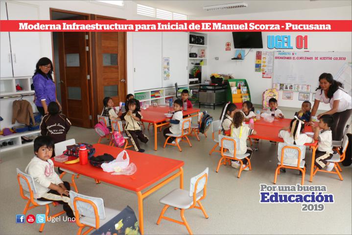 Moderna infraestructura para inicial de ie manuel scorza de pucusana
