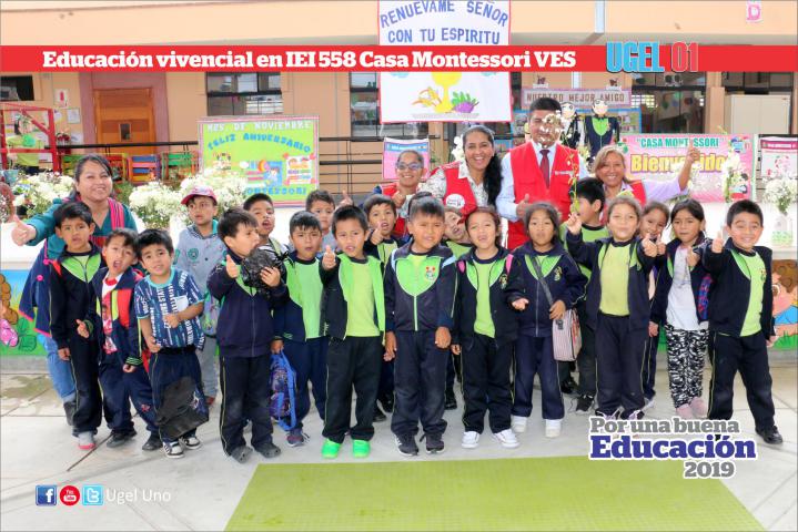 Educación vivencial en iei 558 casa montessori de ves