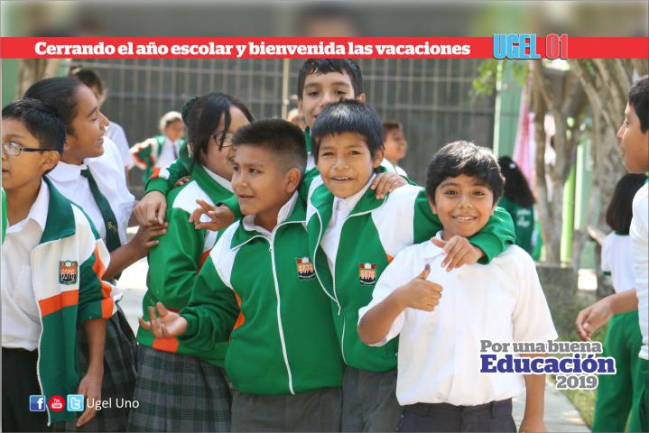 Cerrando el año escolar y bienvenida las vacaciones en ie 6076