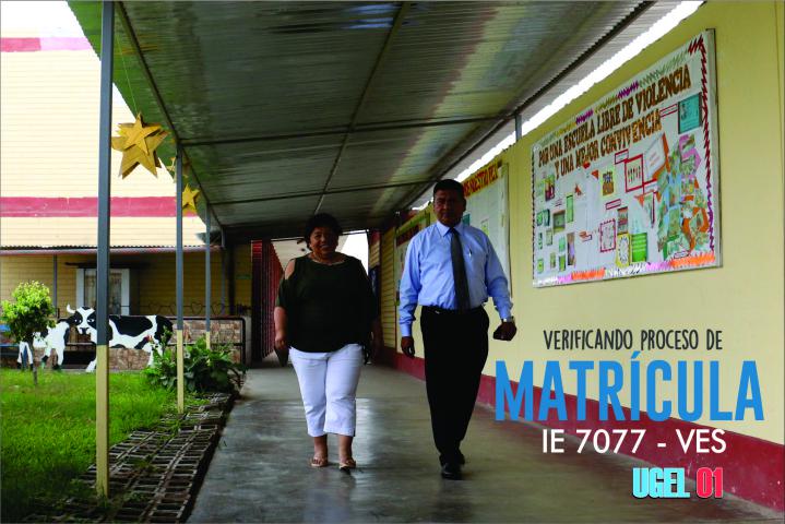 Proceso de matrícula en la ie 7077 virgen del carmen - ves