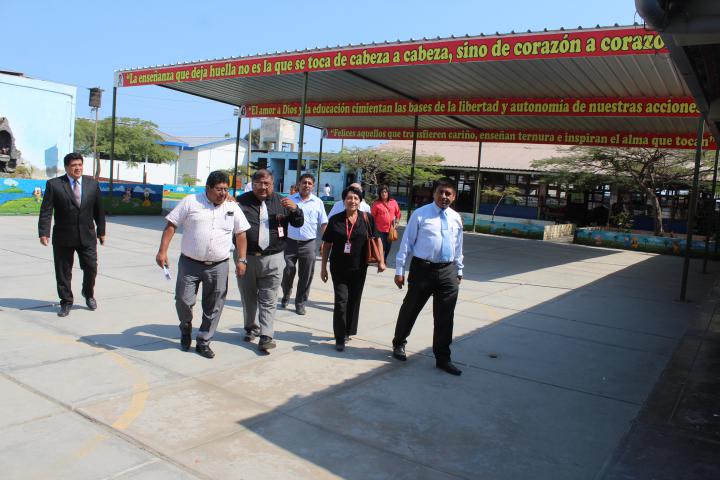 Acompañamiento integral a ie 6063 realizan funcionarios de ugel 01