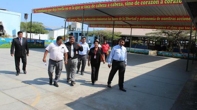 Acompañamiento integral a ie 6063 realizan funcionarios de ugel 01
