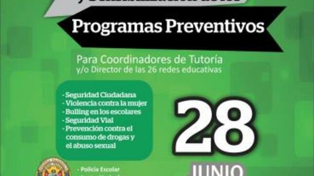 I forum de capacitación y sensibilización de los programas preventivos - toe