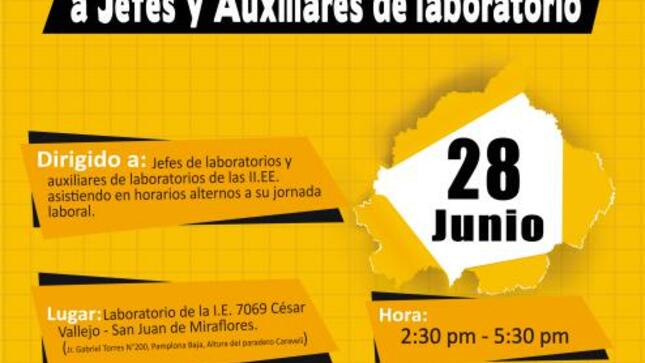 Taller de fortalecimiento de capacidades a jefes y auxiliares de laboratorio