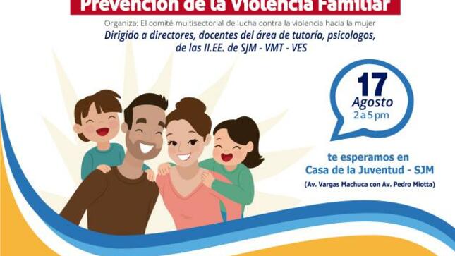 Taller: atención y prevención de la violencia familiar
