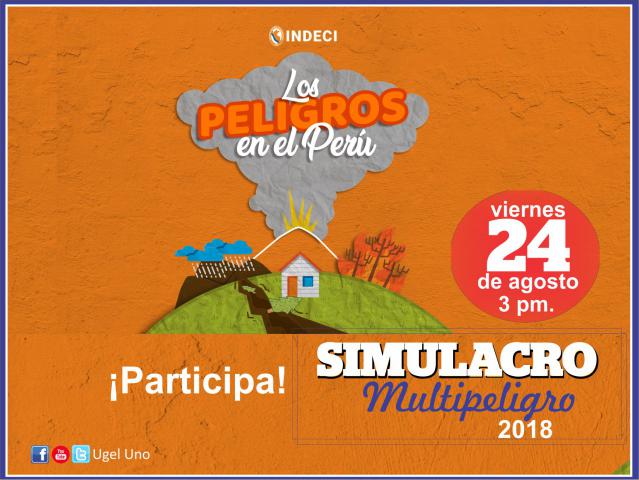 Simulacro multipeligro este viernes 24 a las 3 pm.