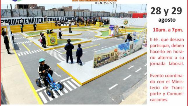 Feria de seguridad vial en mall del sur