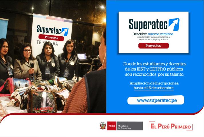 Inscribete al concurso superatec 2018