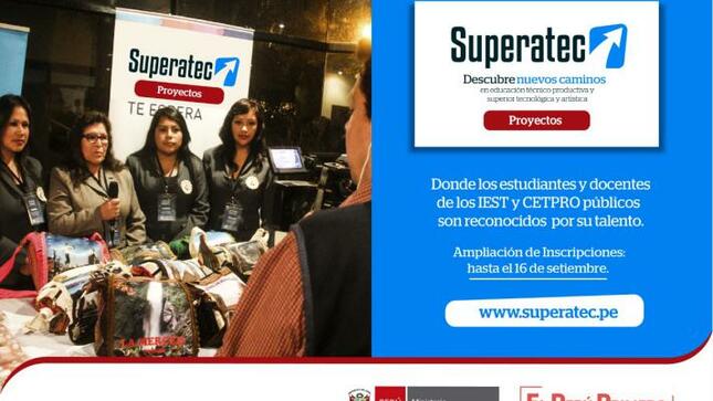 Inscribete al concurso superatec 2018